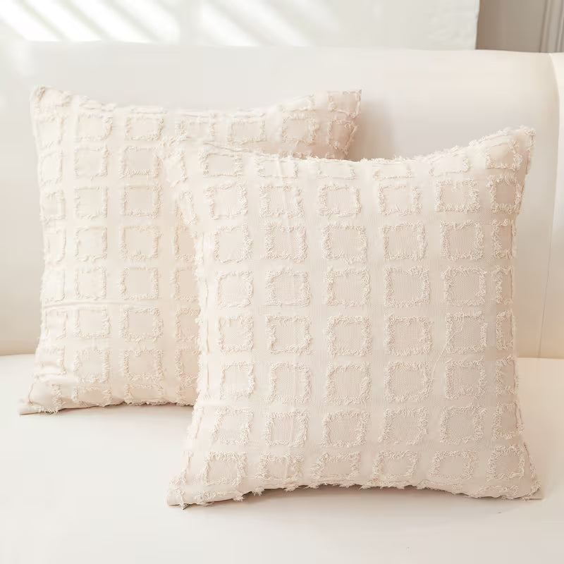 2-Pack Boho Jacquard Cushion Covers