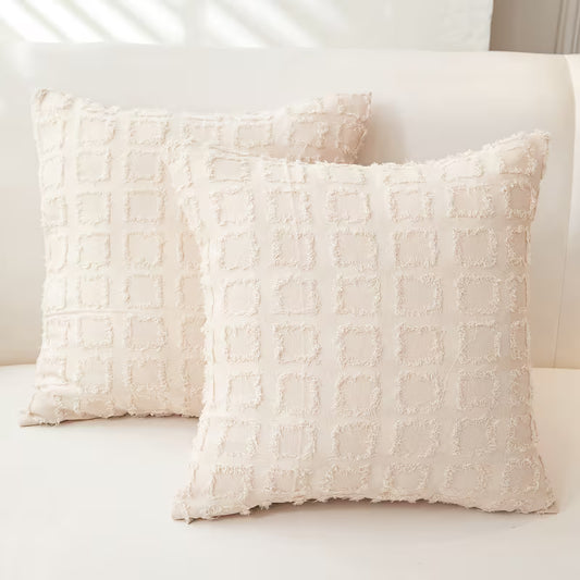 2-Pack Boho Jacquard Cushion Covers