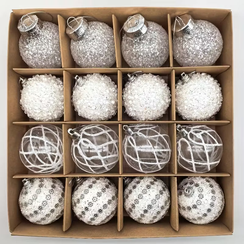 16-Pack Champagne Christmas Baubles