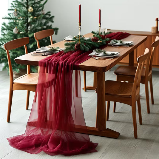 Large Rectangular Mesh Table Runner