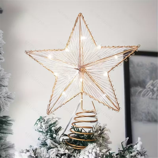 LED Light-Up Christmas Tree Topper Star