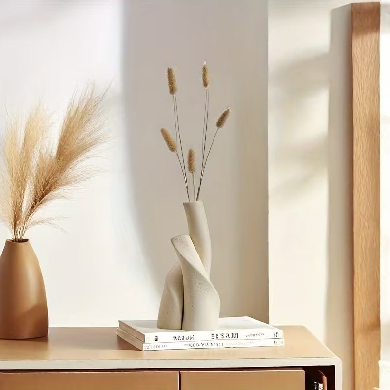 2-Pack Asymmetrical Minimalist Wall Vases