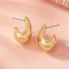 Boucles d’Oreilles Résine Vintage – Forme C – Image 2